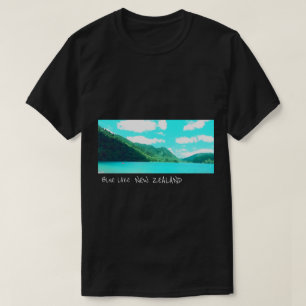 Blue Lake New Zealand Lake Tikatipu Reise T-Shirt