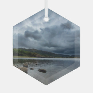 Blue Lake Ornament Aus Glas