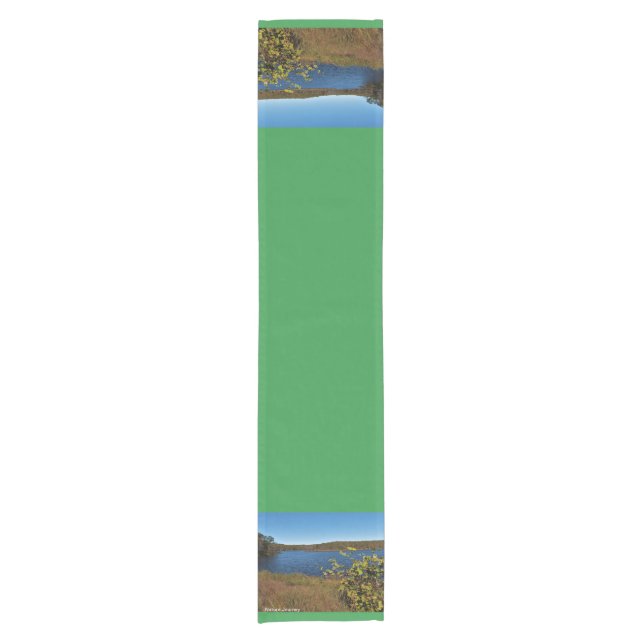 Blue Lake Table Runner Kurzer Tischläufer (Vorderseite)
