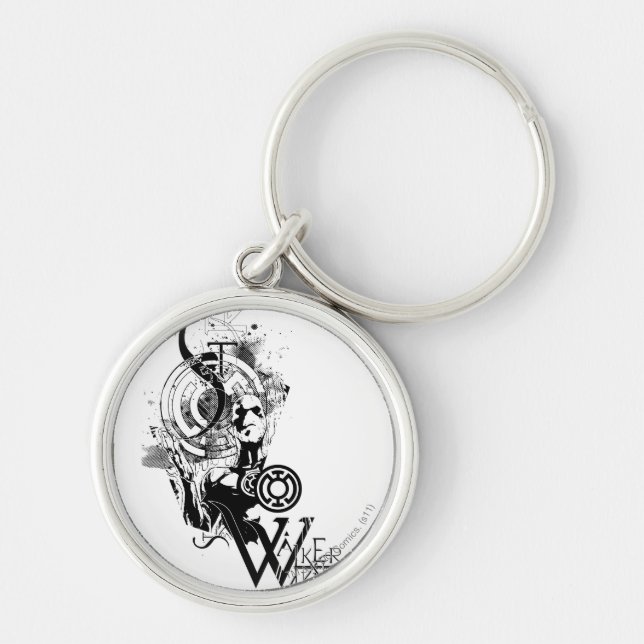 Blue Lantern Graphic 2 Schlüsselanhänger (Vorne)