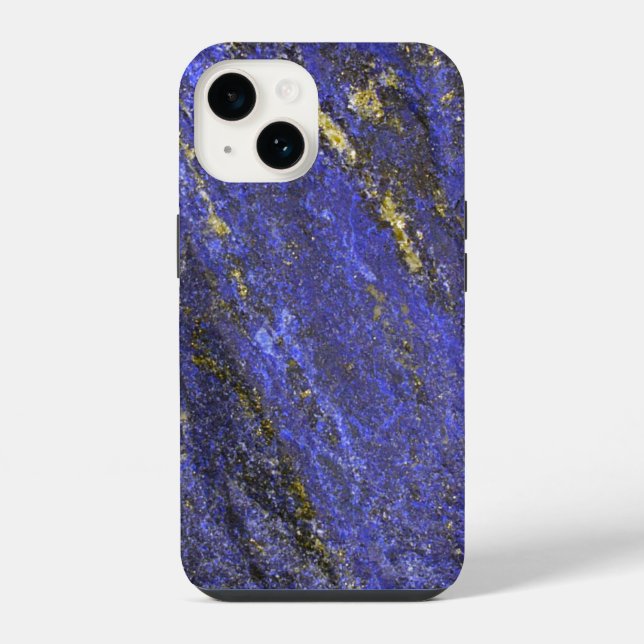 Blue Lapsus Lazuli iPhone 14 Hülle (Rückseite)
