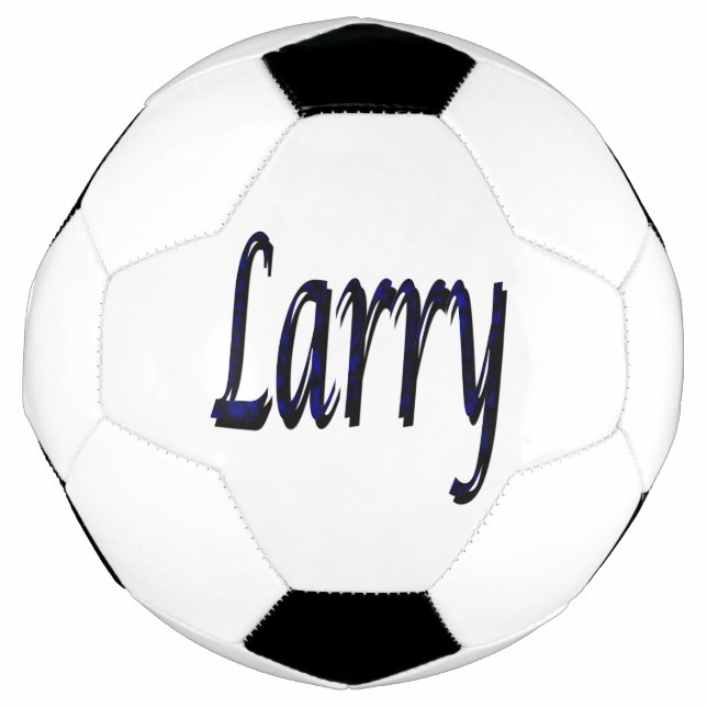 Blue Larry Name, Soccer Ball (Vorderseite)
