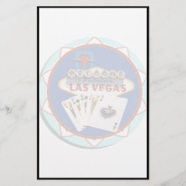 Blue Las Vegas Welcome Sign Poker Chip