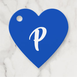 Blue Lässig Script Monogram Vielen Dank Geschenkanhänger