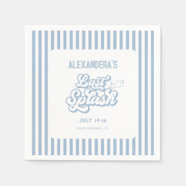Blue Last Splash Bachelorette Serviette