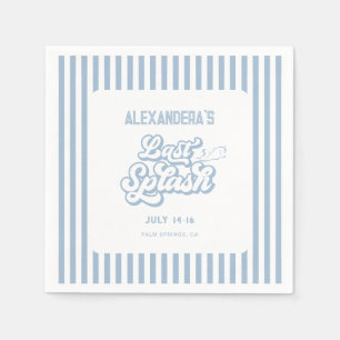 Blue Last Splash Bachelorette Serviette