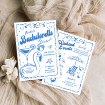 Blue Last Toast Beach Bachelorette Wochenende
