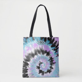 Blue Lavendel Black Gefärbte Krawatte Abstrakt Mon Tasche