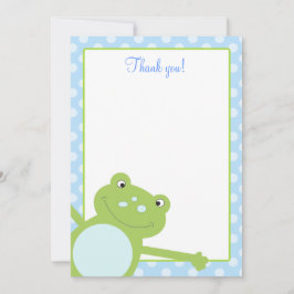 Blue Leap Frog Froggy Flat Vielen Dank für Ihre An Mitteilungskarte