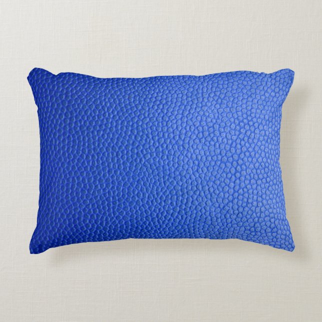 Blue leather skin texture skin dekokissen (Vorderseite)