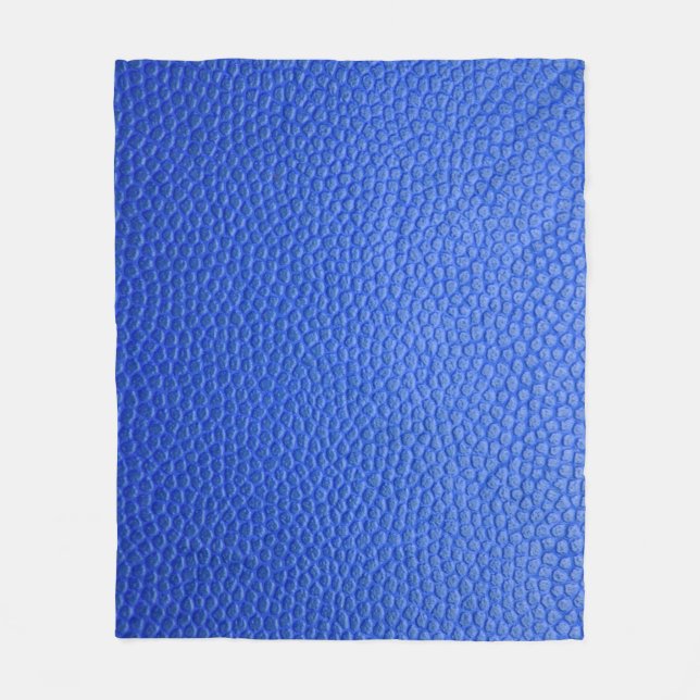 Blue leather skin texture skin fleecedecke (Vorderseite)