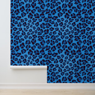 Blue Leopard Pattern Tapete