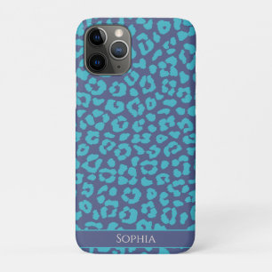 Blue Leopard Print Case-Mate iPhone Hülle