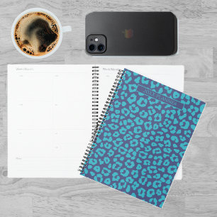 Blue Leopard Print Planer