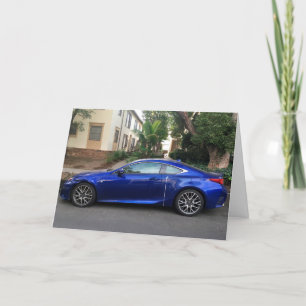 Blue Lexus Bird Liebhaber Geburtstagskarte Karte