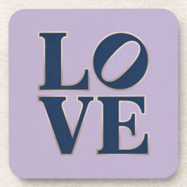 Blue LIEBE Untersetzer Set