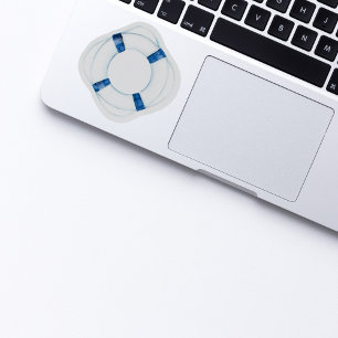 Blue Life Buoy Mit Monogramm Vinyl Sticker