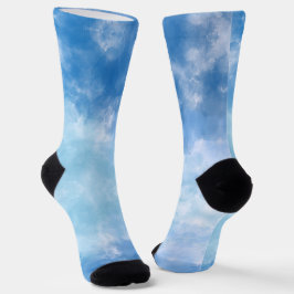 Blue & light blue socken