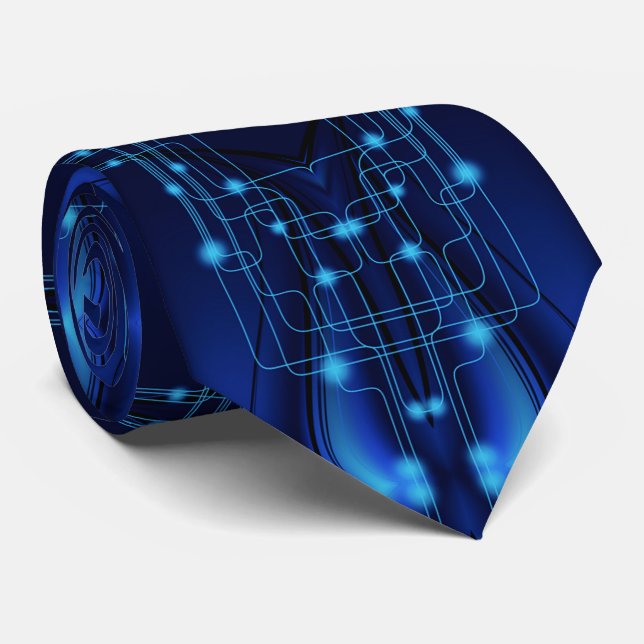 Blue Light Technology Tie Krawatte (Gerollt)