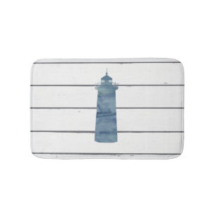 Blue Lighthouse Beach Shiplap Badezimmer Dekoratio Badematte