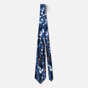 Blue Lights Abstrakt Neck Tie Krawatte