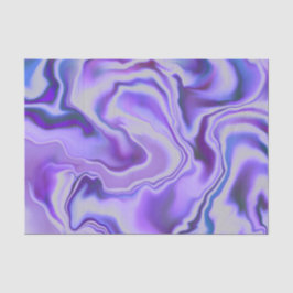 Blue & Lila Elegante Marble Abstrakt Seidenpapier