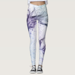 Blue Lila Feather Lite Leggings