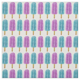 Blue & Lila Ice Pop Sommer Frozen Leckerei Muster Stoff