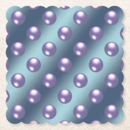 Blue Lila Pearls Untersetzer Set