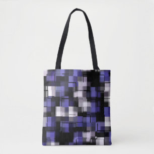 Blue Lila Schwarz-weiß Trendy Tasche