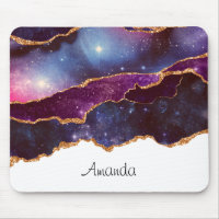 Blue & Lila Space & Stars mit Goldband