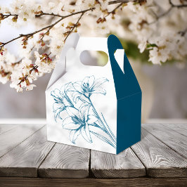 Blue Lily Kontur Wedding Geschenkschachtel