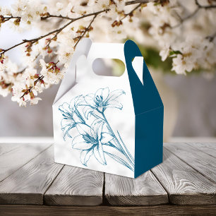 Blue Lily Kontur Wedding Geschenkschachtel