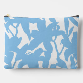 Blue Lily Silhouette Zubehörtasche