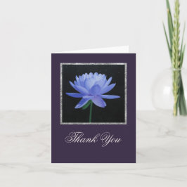 Blue Lily With Stars Merci Carte de note