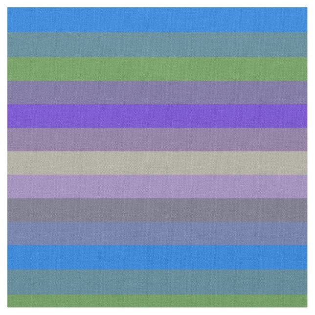 Blue, Lime & Magenta Retro Stripes Stoff (Nahaufnahme)