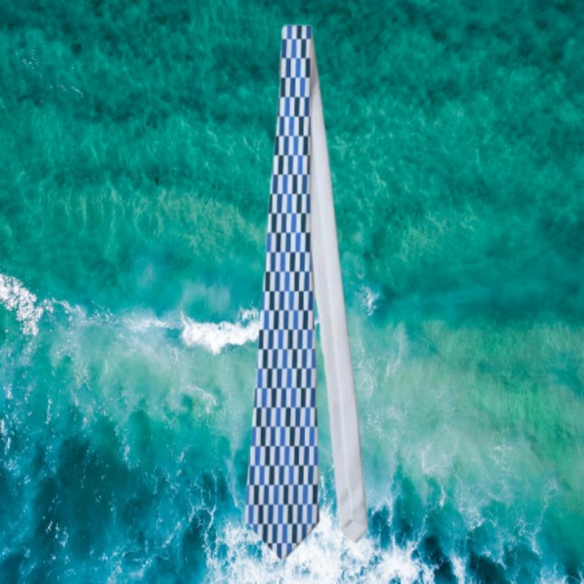 Blue Line Flow Necktie Krawatte (Von Creator hochgeladen)
