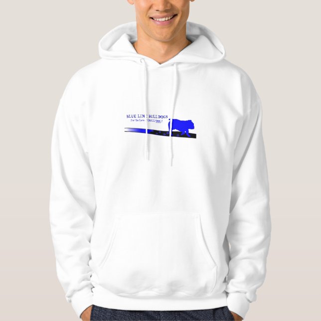 Blue Line-Logo Hoodie (Vorderseite)