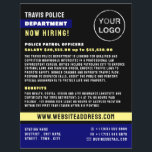 Blue Line & Logo, Polizeibeamter, Rekrutierung von Flyer<br><div class="desc">Blue Line & Logo,  Polizeibeamter,  Flyer für Anwerbung von Anwaltskanzleien durch den Business Card Store.</div>