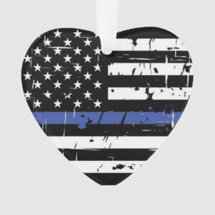 Blue Line mince ornementent