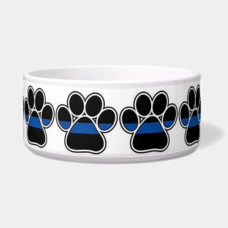 Blue Line Paw Print Napf