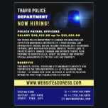 Blue Line & Siren - Einstellung von Polizeibeamten Flyer<br><div class="desc">Blue Line & Siren,  Flyer für Personalbeschaffung der Polizei beim Business Card Store.</div>
