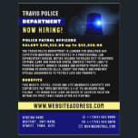 Blue Line & Siren - Einstellung von Polizeibeamten Flyer<br><div class="desc">Blue Line & Siren,  Flyer für Personalbeschaffung der Polizei beim Business Card Store.</div>