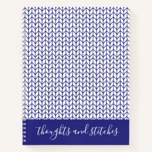 BLUE LINE STRICK 8.5x11 SpiralNotebook + Text II Notizbuch