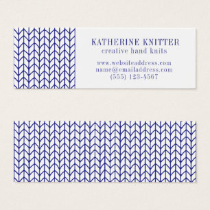 BLUE LINE STRICK Mini Business Card II