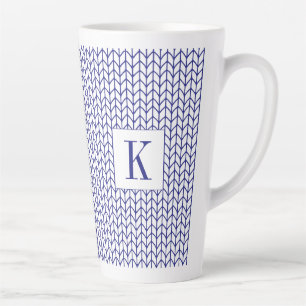 BLUE LINE STRICK Tall Latte Tasse + Ursprünglich
