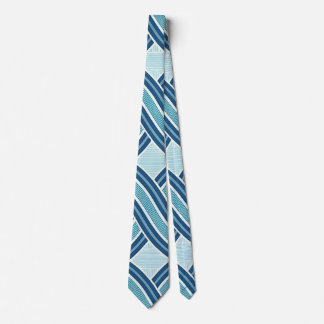 Blue Lines Pattern Krawatte