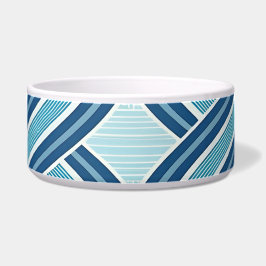 Blue Lines Pattern Napf