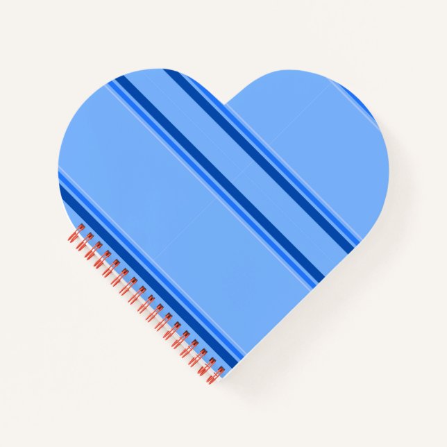 Blue Lines Spiral Notebook Notizbuch (Vorderseite)