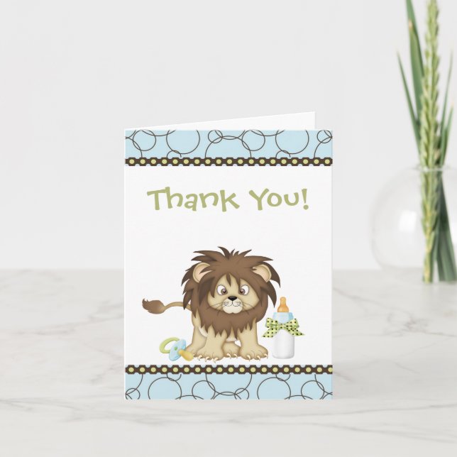 Blue Lion Dankeschön Card Dankeskarte (Vorderseite)